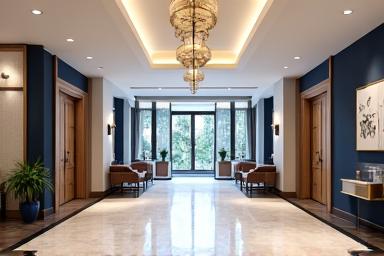 WanMansionの明るく広々とした受付エリア